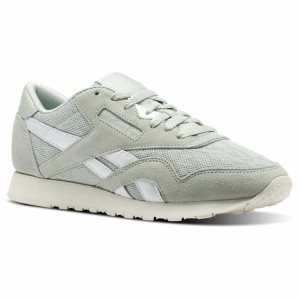 Reebok Classic Nylon Cold Pastel Turnschuhe Damen - HellGrün - DE 084-HAI